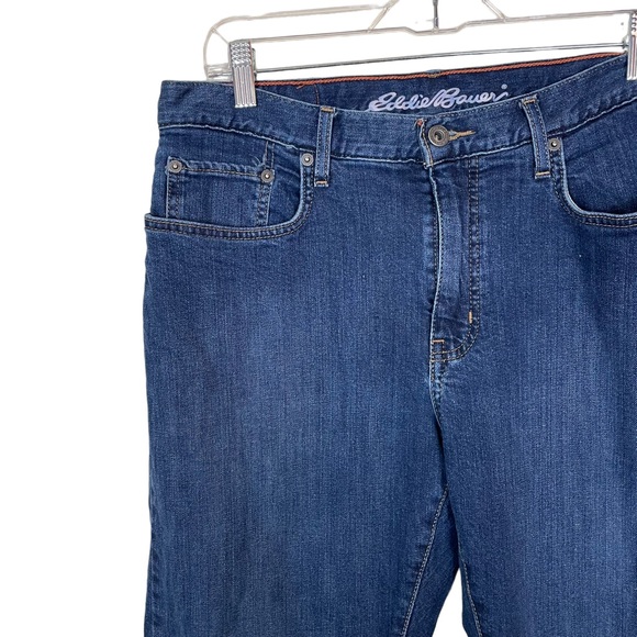 Eddie Bauer Insulated Straight Fit Mens Heavy Denim Jeans W34 L30 Winter Snow EB - Picture 8 of 16